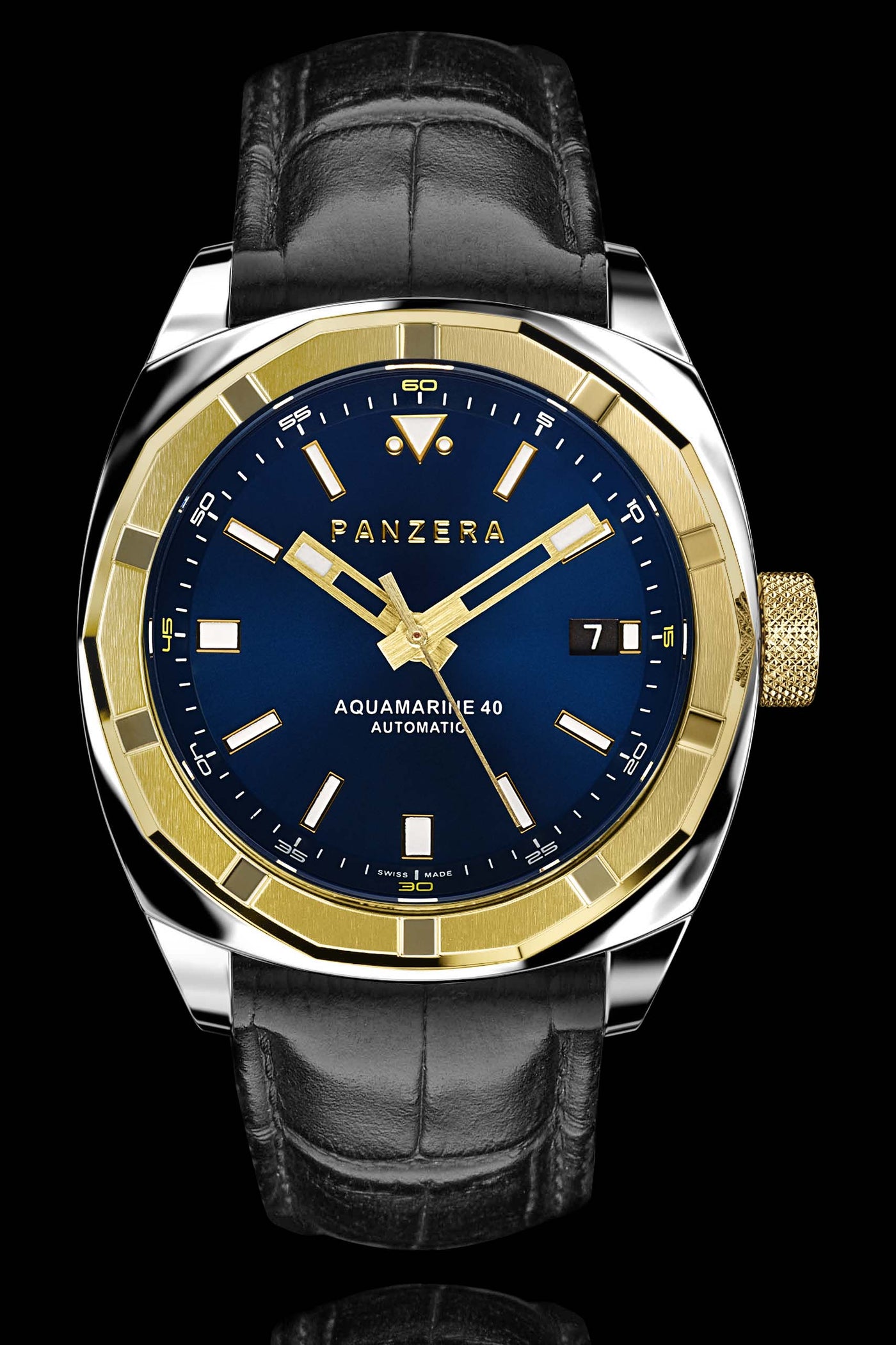 Panzera Aquamarine Pro Diver Infinity Blue Pioneer Automatico Acciaio Panzera Aquamarine Pro Diver Infinity Blue Pioneer Automatico Acciaio