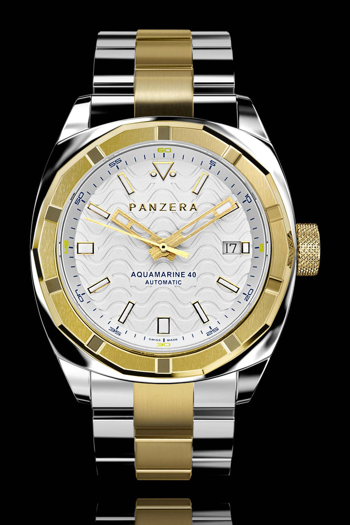 Panzera Aquamarine Pro Diver Infinity Submerge Automatico Acciaio Nero Diver Giallo Datario Silicone Orologio Uomo Panzera Aquamarine Pro Diver Infinity Submerge Automatico Acciaio Nero Diver Giallo Datario Silicone Orologio Uomo