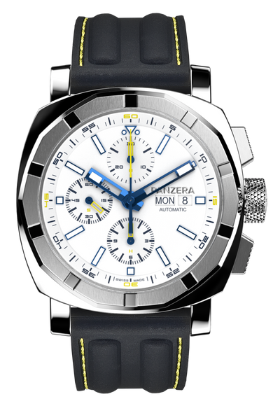 White, Black Rubber (R15)