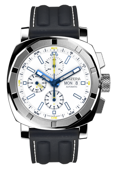 White, Black Rubber (R7)