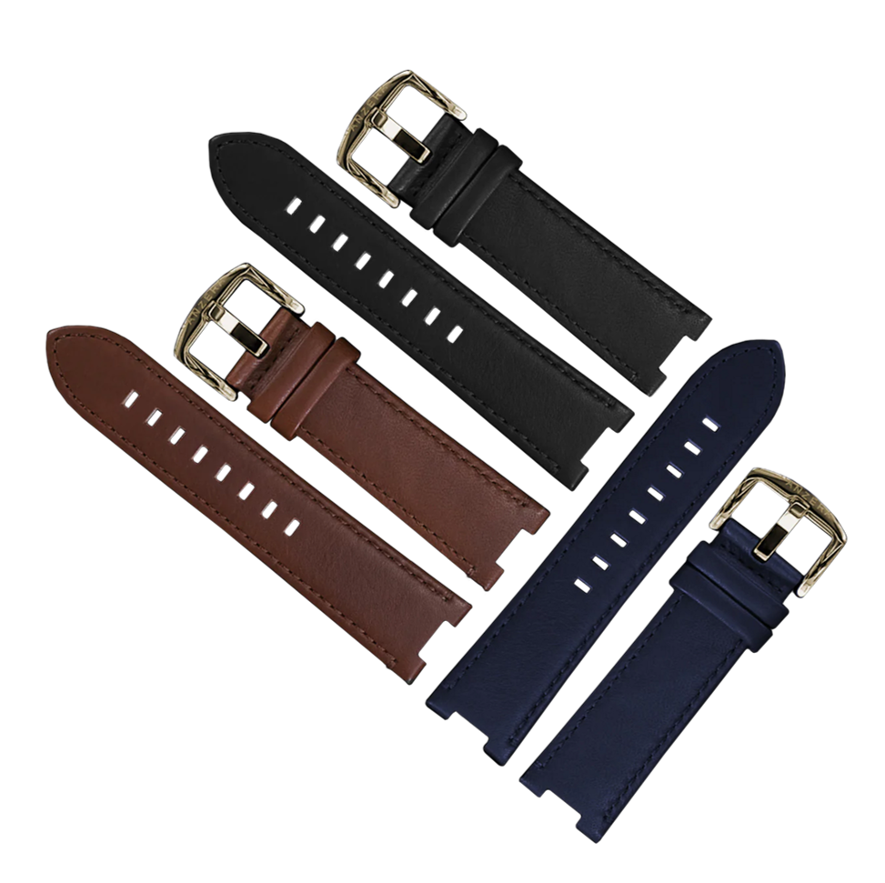 CLASSIVO 43C Leather Straps - Gold (3pc)