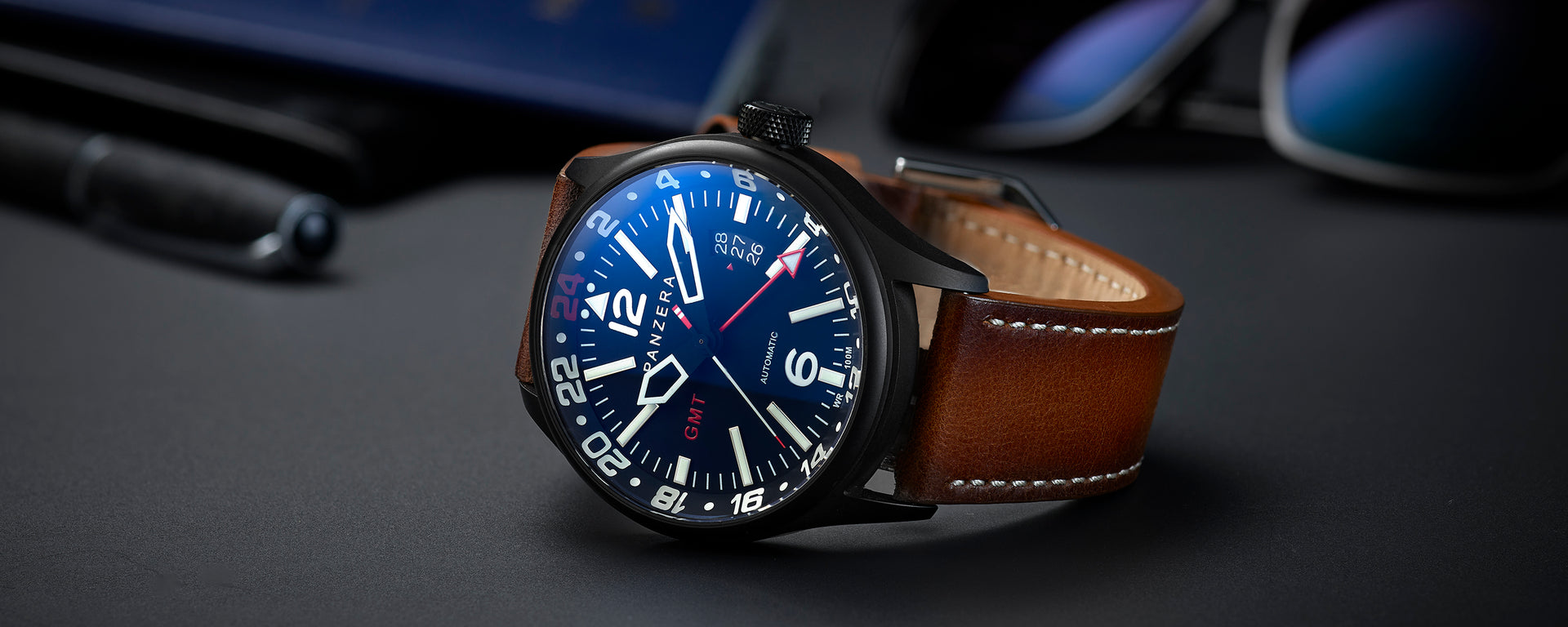 Panzera Flieger 45G watch review. 