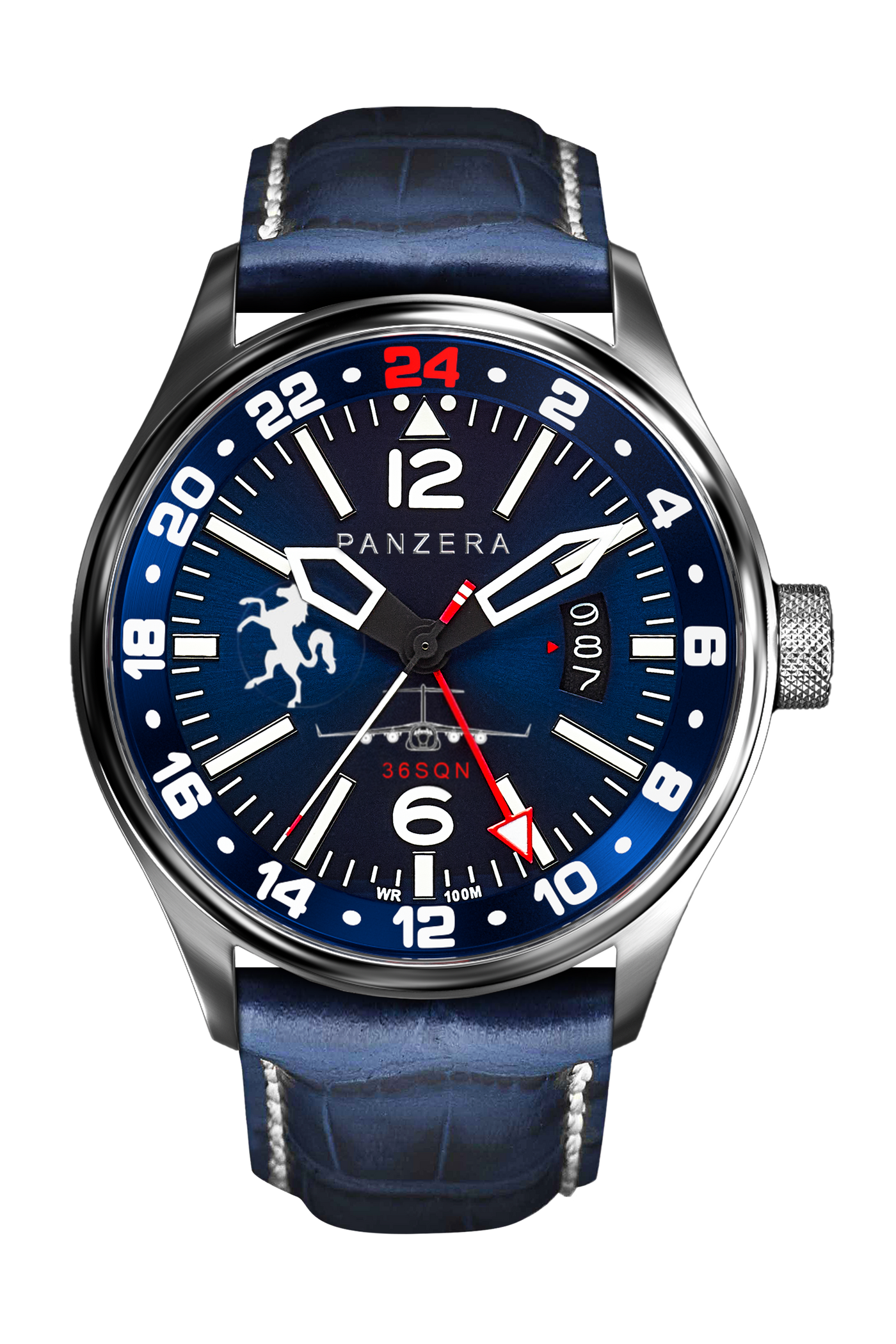 Sliver, Blue, Blue Leather (L2)