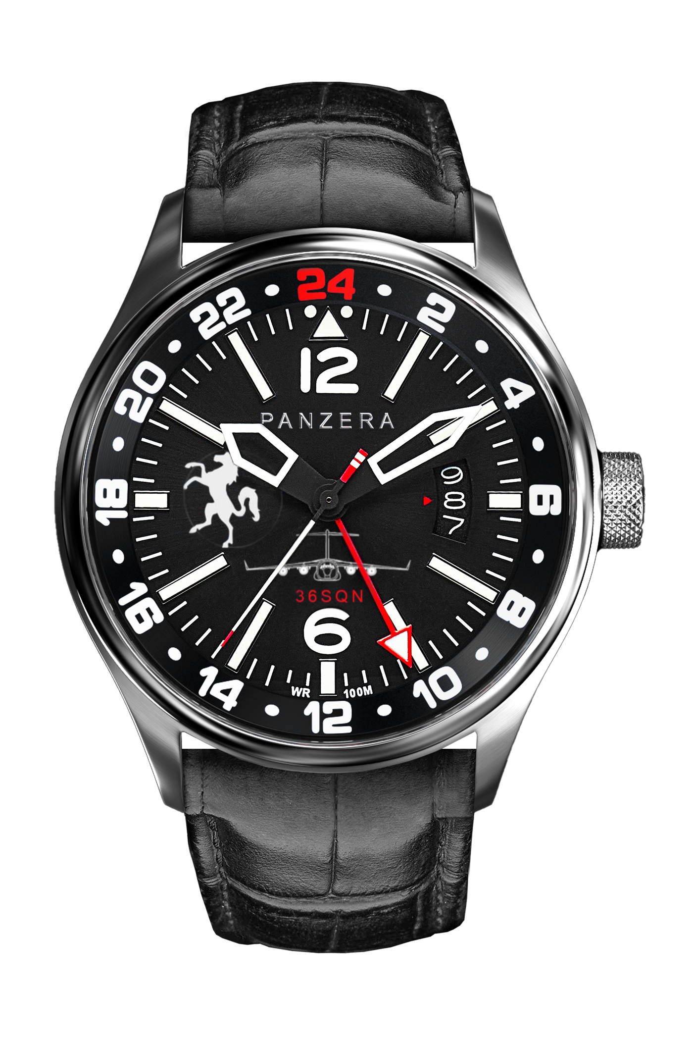 Silver, Black, Black Leather (L1)