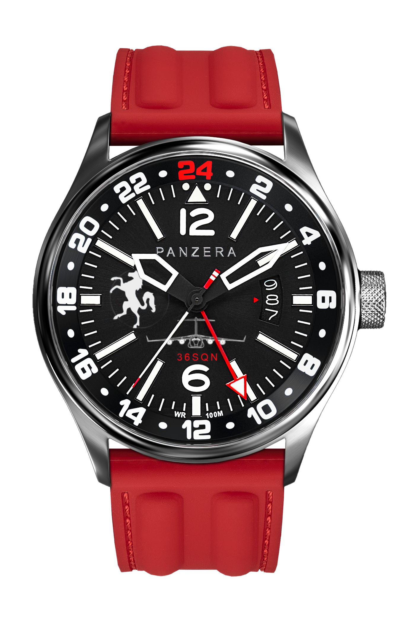 Silver, Black, Red Rubber (R13)