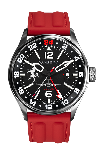 Silver, Black, Red Rubber (R13)