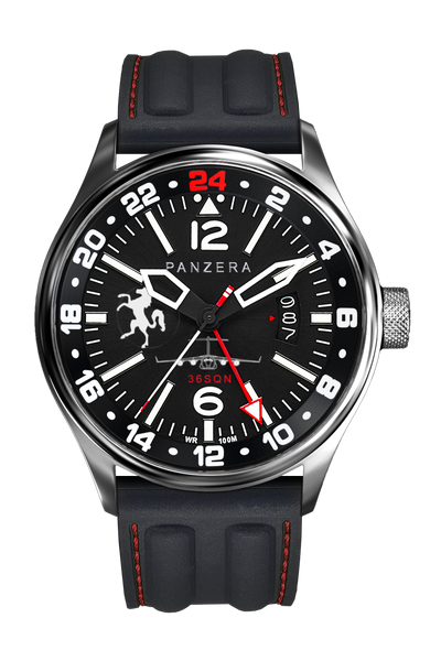 Silver, Black, Black Rubber (R16)