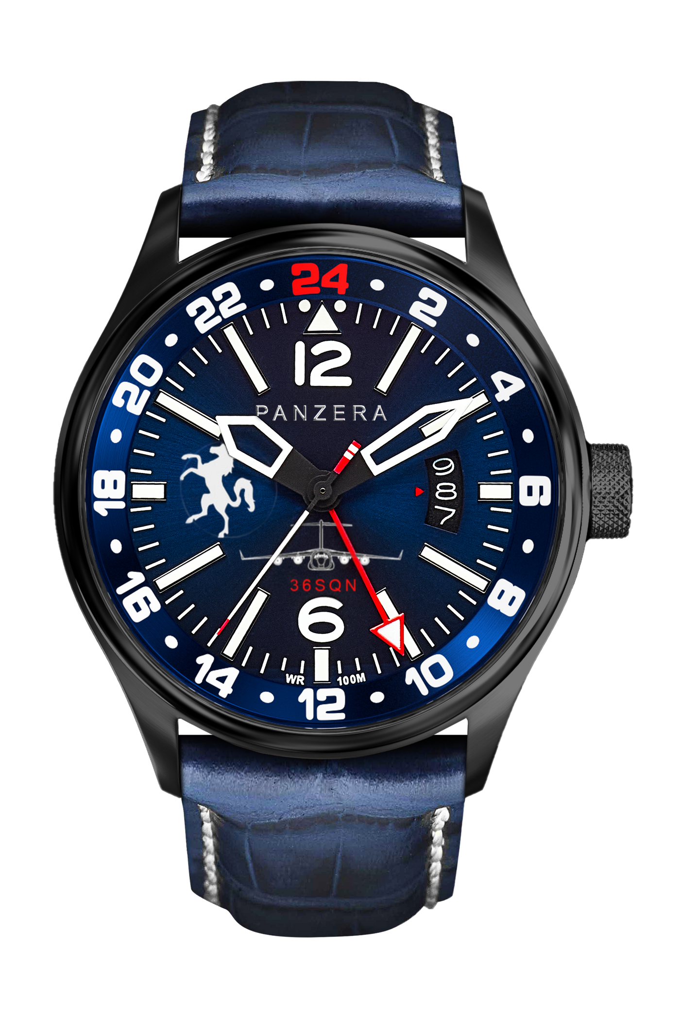 Black, Blue, Blue Leather (L2)