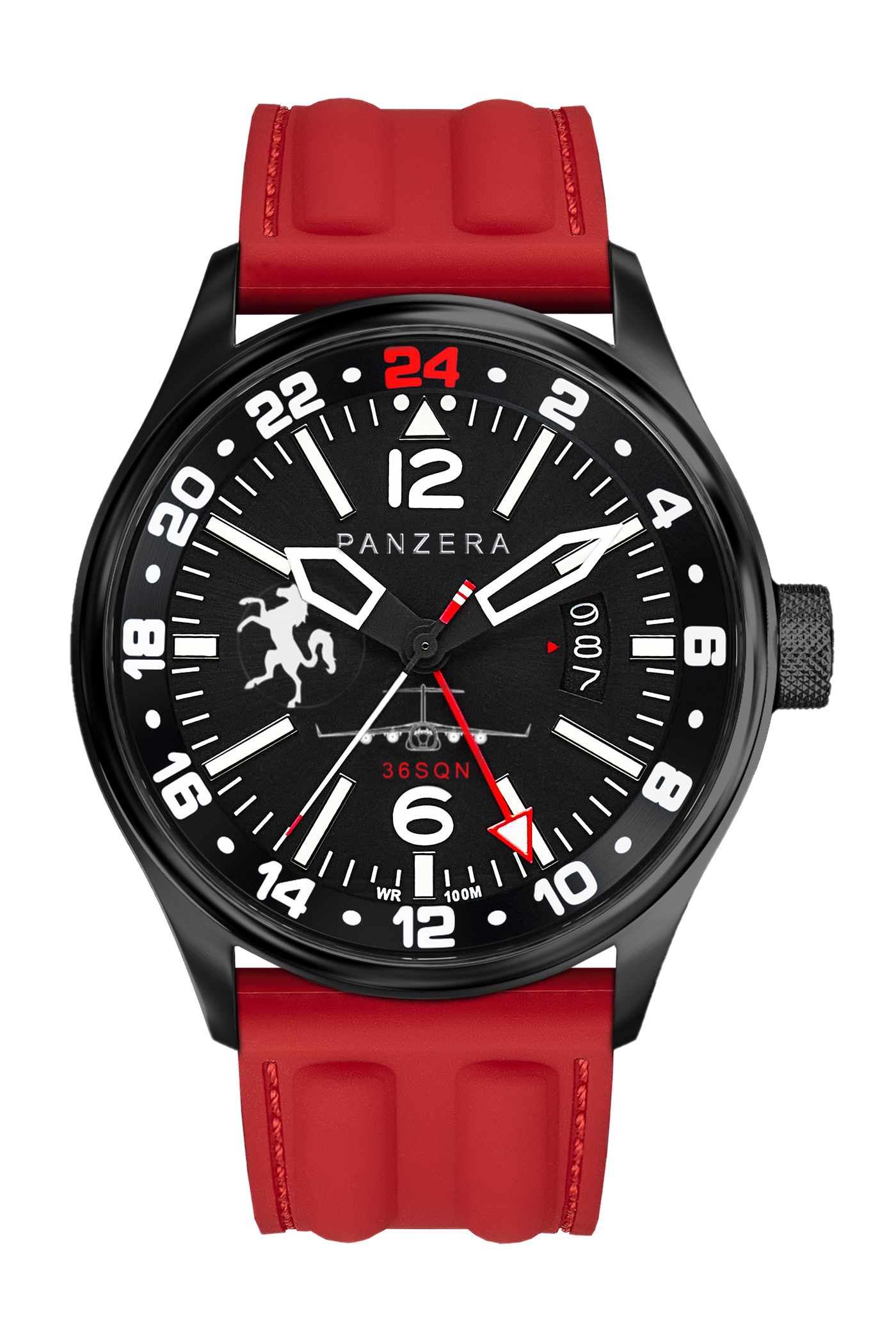 Black, Black, Red Rubber (R13)