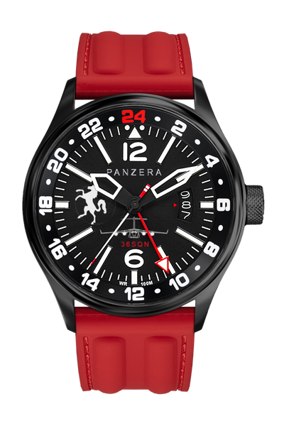 Black, Black, Red Rubber (R13)