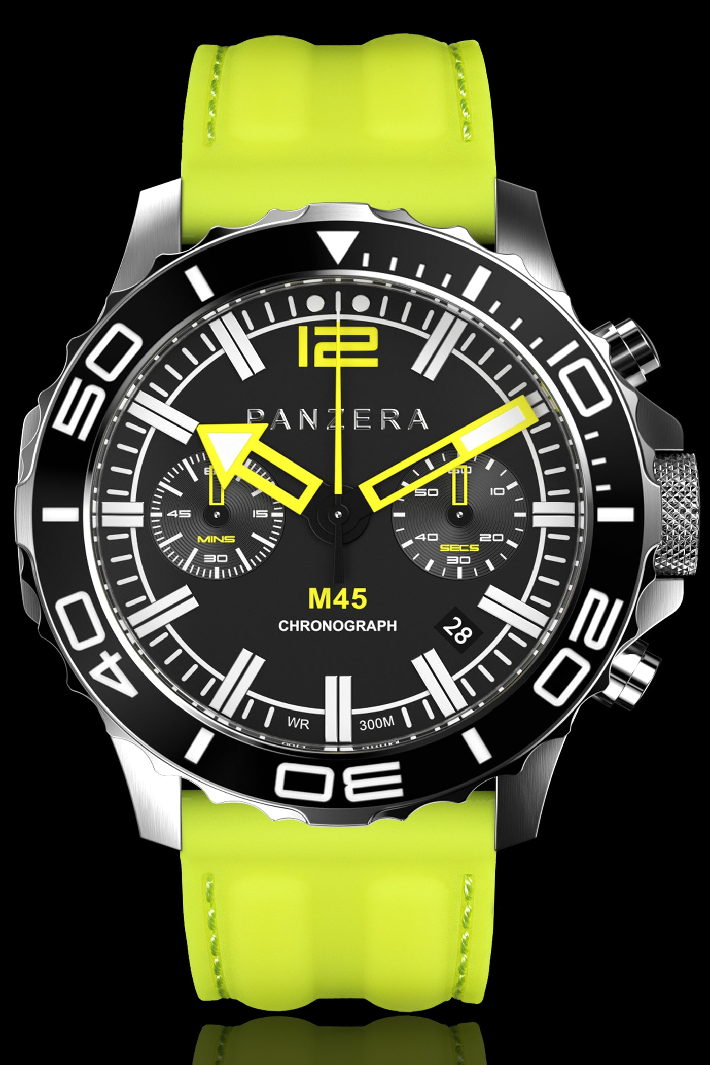 Sliver, Black, Yellow Rubber (R14)